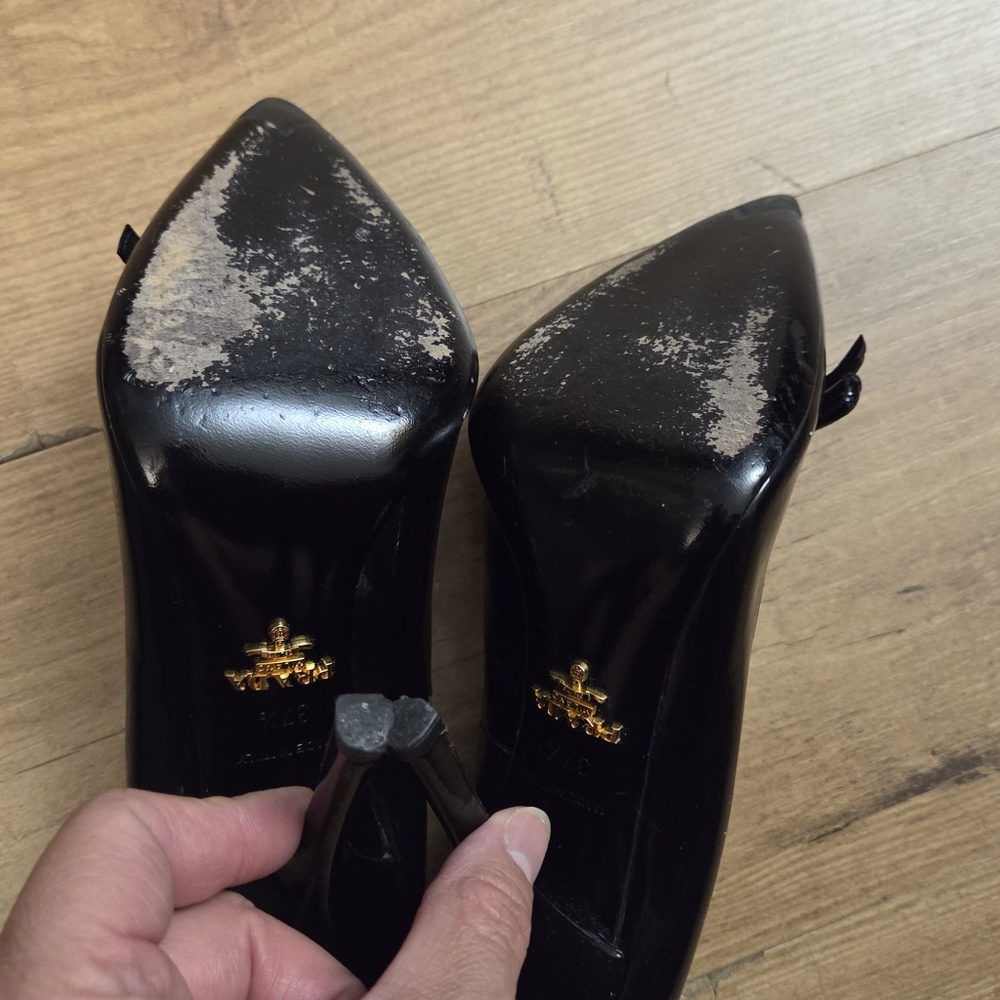 PRADA Pointy Toe Stiletto High Heeled Shoes - Picture 11 of 11